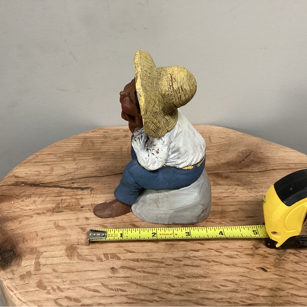 🔵 Vintage - Marked JP 89 - African American Figure in a resting pose - Excellent - Picture 12 of 13